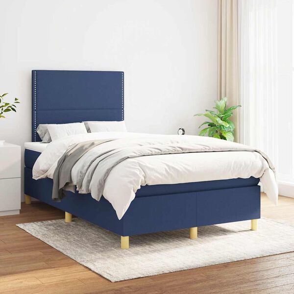 vidaXL &Kappa;&rho;&epsilon;&beta;ά&tau;&iota; Boxspring &mu;&epsilon; &Sigma;&tau;&rho;ώ&mu;&alpha; &Mu;&pi;&lambda;&epsilon; 120x190 &epsilon;&kappa;. &Upsilon;&phi;&alpha;&sigma;&mu;ά&tau;&iota;&nu;&omicron;