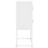 vidaXL Highboard Λευκό 68x39x107 cm Ατσάλι