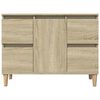 vidaXL Ντουλάπι Νιπτήρα Sonoma Δρυς 80x33x60 εκ. Επεξεργασμένο Ξύλο