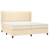 vidaXL &Kappa;&rho;&epsilon;&beta;ά&tau;&iota; Boxspring &mu;&epsilon; &Sigma;&tau;&rho;ώ&mu;&alpha; &Kappa;&rho;&epsilon;&mu; 200x200 &epsilon;&kappa;. &Upsilon;&phi;&alpha;&sigma;&mu;ά&tau;&iota;&nu;&omicron;