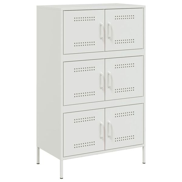vidaXL Ντουλάπι Λευκό 68x39x113 εκ. από Ατσάλι