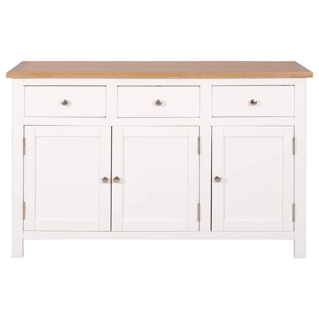 vidaXL Μπουφές 110 x 33,5 x 70 εκ. από Μασίφ Ξύλο Δρυός