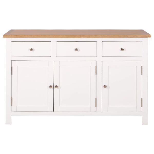 vidaXL Μπουφές 110 x 33,5 x 70 εκ. από Μασίφ Ξύλο Δρυός