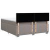 vidaXL &Kappa;&rho;&epsilon;&beta;ά&tau;&iota; Boxspring &mu;&epsilon; &Sigma;&tau;&rho;ώ&mu;&alpha; Taupe 200x200 &epsilon;&kappa;. &Upsilon;&phi;&alpha;&sigma;&mu;ά&tau;&iota;&nu;&omicron;