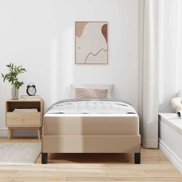 vidaXL Κρεβάτι Άλλο Καπουτσίνο 80 x 200 cm Τεχνητό δέρμα
