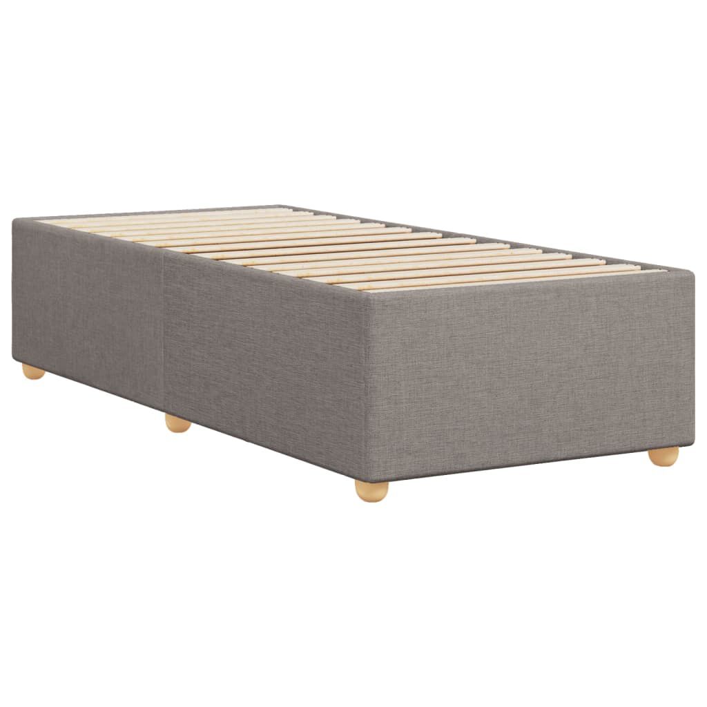 vidaXL Σκελετός Κρεβατιού Χωρίς Στρώμα Taupe 90x200 εκ. Υφασμάτινο