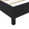 vidaXL Κρεβάτι Boxspring με Στρώμα Μαύρο 80x220 εκ. Βελούδινο