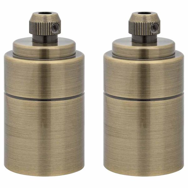 vidaXL &Lambda;&alpha;&mu;&pi;&tau;ή&rho;&epsilon;&sigmaf; 2 &tau;&epsilon;&mu;ά&chi;&iota;&alpha; Bronze E27