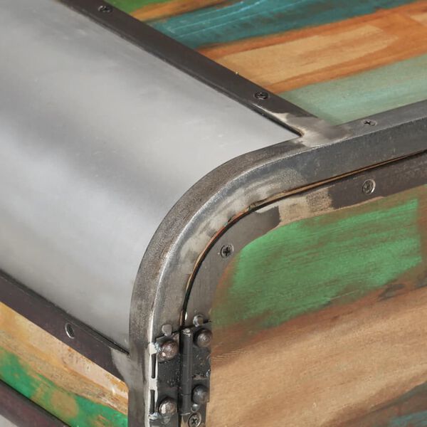 vidaXL Έπιπλο Τηλεόρασης 110x30x42εκ. Πολύχρωμο από Μασίφ Ανακυκ. Ξύλο