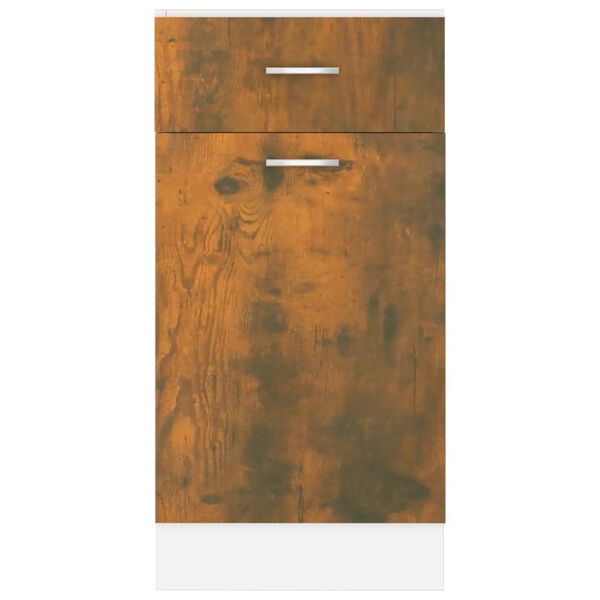 vidaXL Έπιπλο Με Συρτάρι Lyon Καπνιστή Δρυς 40x46x81,5εκ.