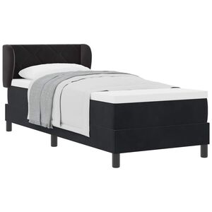 vidaXL &Kappa;&rho;&epsilon;&beta;ά&tau;&iota; &mu;&epsilon; &epsilon;&lambda;&alpha;&tau;ή&rho;&iota;&alpha; &mu;&epsilon; &kappa;&epsilon;&phi;&alpha;&lambda;ά&rho;&iota; &Mu;&alpha;ύ&rho;&omicron; 80 x 200 cm &Beta;&epsilon;&lambda;&omicron;ύ&delta;&omicron;