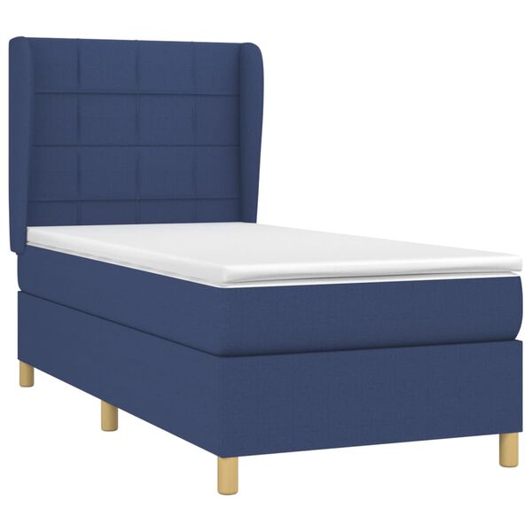 vidaXL &Kappa;&rho;&epsilon;&beta;ά&tau;&iota; Boxspring &mu;&epsilon; &Sigma;&tau;&rho;ώ&mu;&alpha; &Mu;&pi;&lambda;&epsilon; 90x190 &epsilon;&kappa;.&Upsilon;&phi;&alpha;&sigma;&mu;ά&tau;&iota;&nu;&omicron;