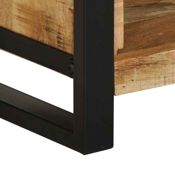 vidaXL Κομοδίνο με ράφι Καφέ 40 x 30 x 80 εκ Μασίφ ξύλο μάνγκο