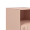 vidaXL Κομοδίνο Ροζ 34,5 x 39 x 44 εκ. από Χάλυβα