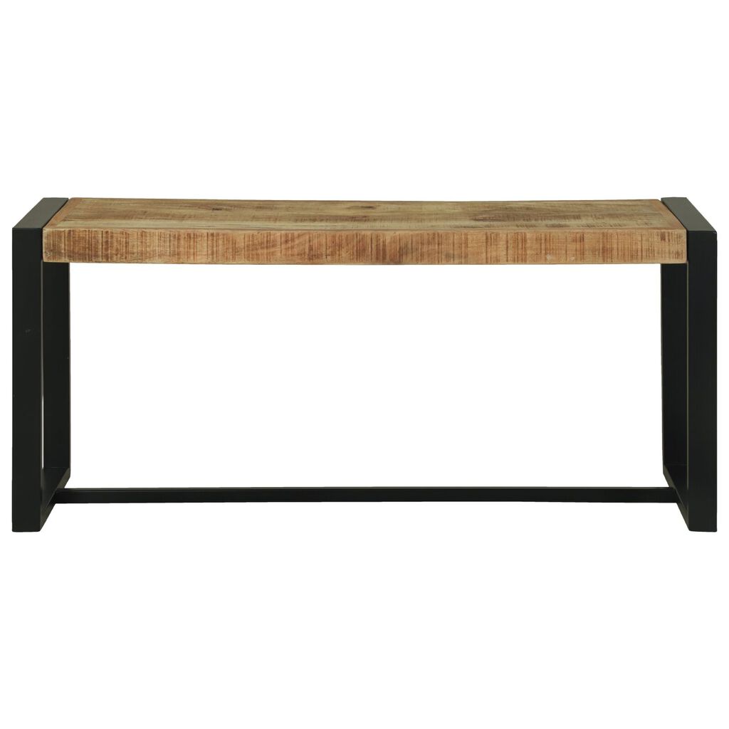 vidaXL Πάγκος Καφέ Μασίφ ξύλο μάνγκο 100 x 35 x 45 εκ. Ανθεκτικός