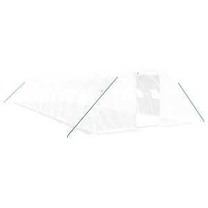 vidaXL &Theta;&epsilon;&rho;&mu;&omicron;&kappa;ή&pi;&iota;&omicron; &Lambda;&epsilon;&upsilon;&kappa;ό 56 &mu;&sup2; 14 x 4 x 2 &mu;. &mu;&epsilon; &Alpha;&tau;&sigma;ά&lambda;&iota;&nu;&omicron; &Pi;&lambda;&alpha;ί&sigma;&iota;&omicron;