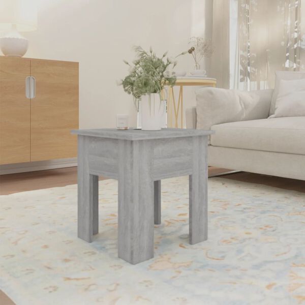 vidaXL Τραπεζάκι Σαλονιού Γκρι Sonoma 40 x 40 x 42 εκ. Μοριοσανίδα