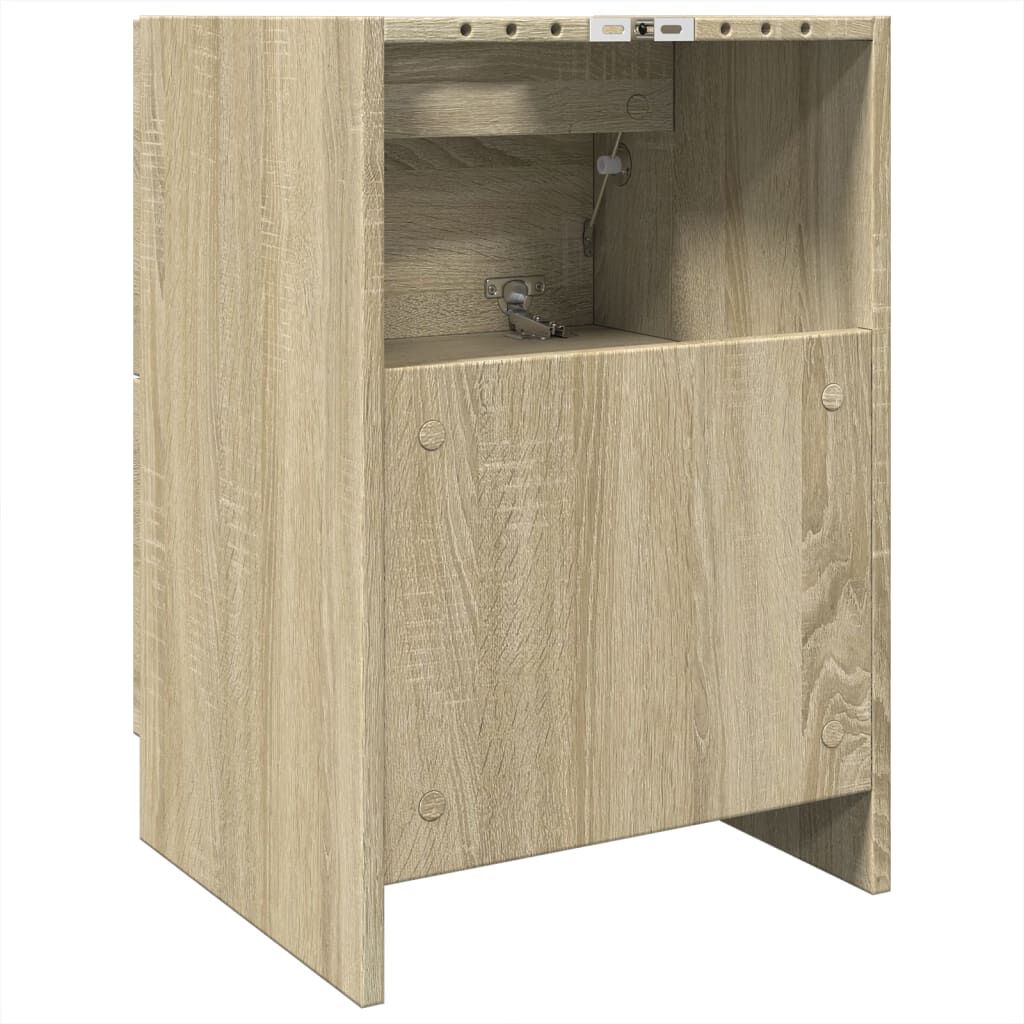 vidaXL Ντουλάπι Νιπτήρα Sonoma Δρυς 40x37x59 εκ. Επεξεργασμένο Ξύλο