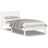 vidaXL Σκελετός Κρεβατιού Λευκό 100 x 210 cm Μασίφ ξύλο πεύκου