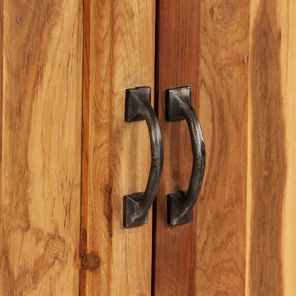 vidaXL Ντουλάπι 65 x 30 x 70 εκ. Ανακυκλωμένο Ξύλο Teak & Ατσάλι