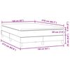 vidaXL Κρεβάτι Boxspring με Στρώμα Σκούρο Μπλε 160x210 εκ. Βελούδινο