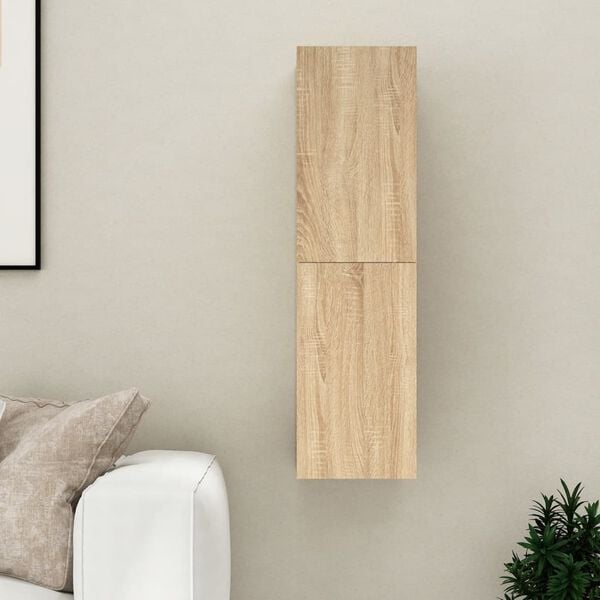 vidaXL Έπιπλο Τηλεόρασης Sonoma Δρυς 30,5x30x110 εκ. από Επεξ. Ξύλο