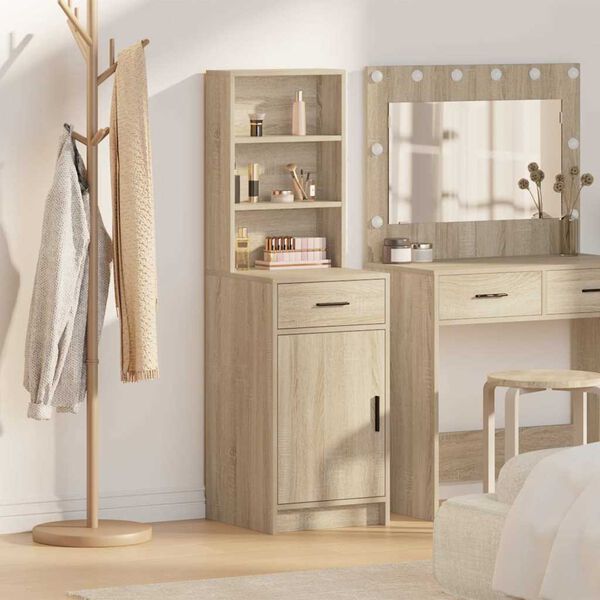 vidaXL Highboard &Delta;&rho;ύ&sigmaf; Sonoma 40 x 40,5 x 135 &epsilon;&kappa;. &Epsilon;&pi;&epsilon;&xi;&epsilon;&rho;&gamma;&alpha;&sigma;&mu;έ&nu;&omicron; &xi;ύ&lambda;&omicron;