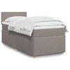 vidaXL &Kappa;&rho;&epsilon;&beta;ά&tau;&iota; Boxspring &mu;&epsilon; &Sigma;&tau;&rho;ώ&mu;&alpha; Taupe 80x200 &epsilon;&kappa;. &Upsilon;&phi;&alpha;&sigma;&mu;ά&tau;&iota;&nu;&omicron;