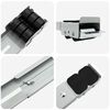 vidaXL Βάση πλυντηρίου ρούχων 2 pcs Ασημί 72 x 5 x 4.5 εκ. Ατσάλι