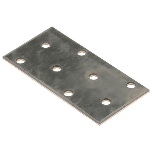 vidaXL Πλάκες Διάτρητες 60 Τεμ. 2 χιλ. 80 x 40 χιλ. από Γαλβ. Χάλυβα