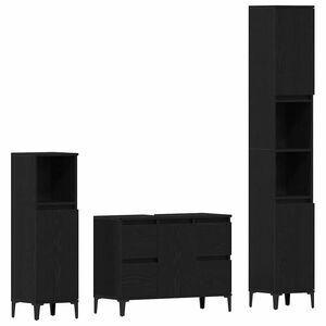 vidaXL &Sigma;&epsilon;&tau; &Epsilon;&pi;ί&pi;&lambda;&omega;&nu; &Mu;&pi;ά&nu;&iota;&omicron;&upsilon; 3 &tau;&mu;&chi;. &Mu;&alpha;ύ&rho;&eta; &Omicron;&xi;&upsilon;ά 30 x 30 x 180 cm