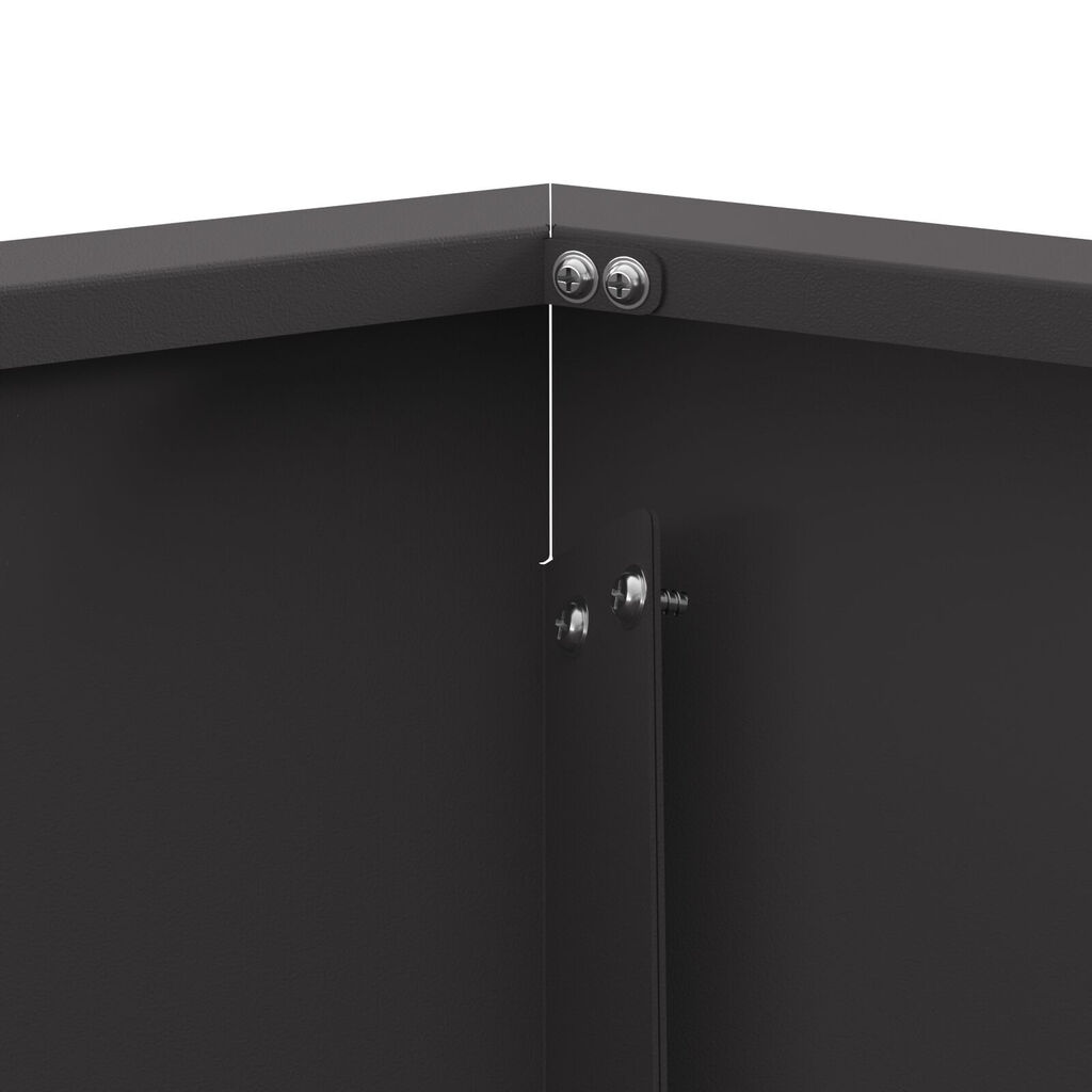 vidaXL Εστία Φωτιάς Έξιγωνη Μαύρη 75x75x28 εκ Ατσάλι