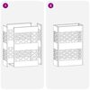 vidaXL Σχέδιο & βάση αποθήκευσης Ανθρακί 28 x 12 x 41 εκ Ατσάλι