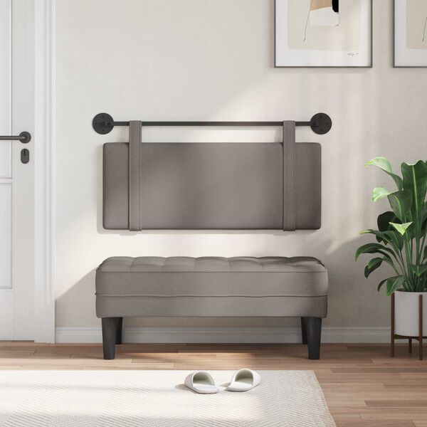 vidaXL &Kappa;&rho;&epsilon;&mu;&alpha;&sigma;&tau;ό &Kappa;&epsilon;&phi;&alpha;&lambda;ά&rho;&iota; &Epsilon;&pi;&iota;&tau;&omicron;ί&chi;&iota;&omicron; Taupe 110 x 55 x 5 &epsilon;&kappa; ύ&phi;&alpha;&sigma;&mu;&alpha;