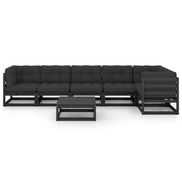 vidaXL &Sigma;&alpha;&lambda;ό&nu;&iota; &Kappa;ή&pi;&omicron;&upsilon; &Sigma;&epsilon;&tau; 7 &Tau;&epsilon;&mu;&alpha;&chi;ί&omega;&nu; &alpha;&pi;ό &Mu;&alpha;&sigma;ί&phi; &Xi;ύ&lambda;&omicron; &Pi;&epsilon;ύ&kappa;&omicron;&upsilon; & &Mu;&alpha;&xi;&iota;&lambda;ά&rho;&iota;&alpha;