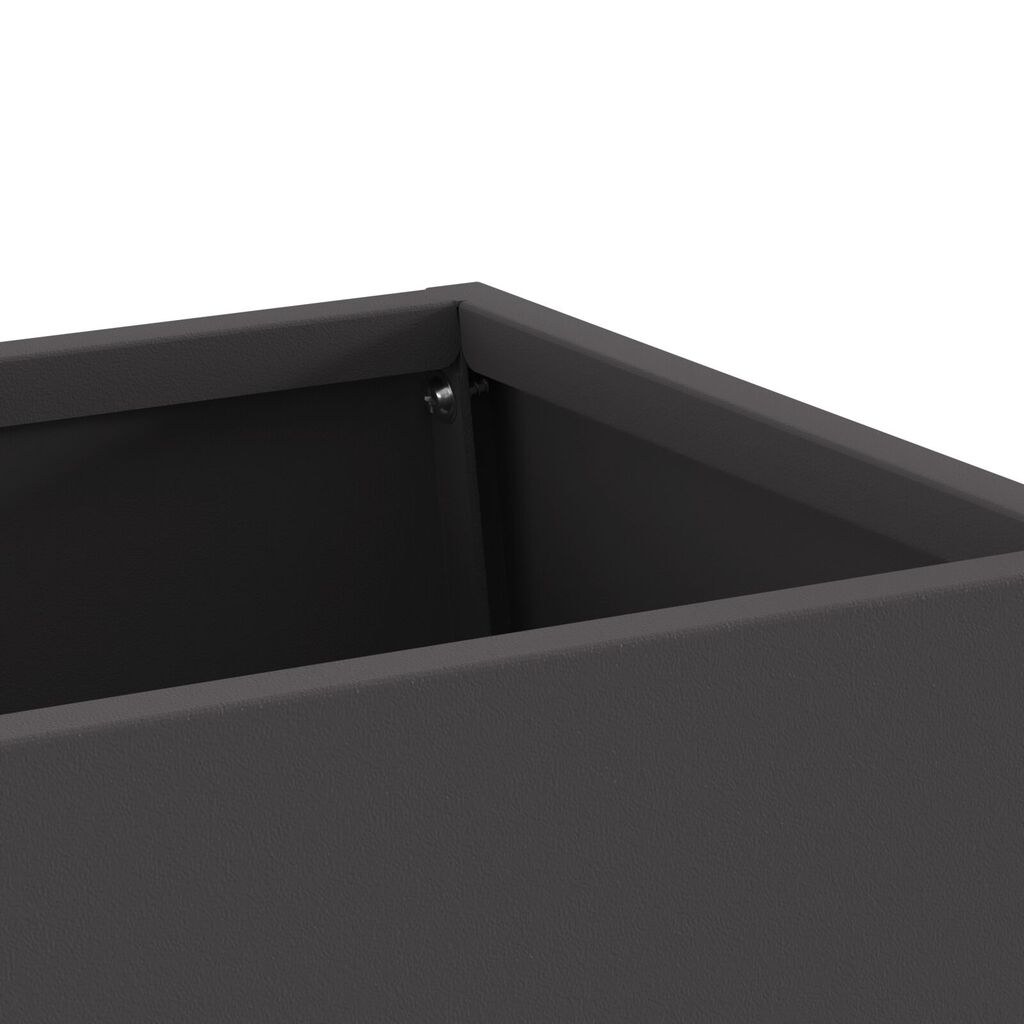 vidaXL Φουγάρο με Αποθήκη Ξύλων Μαύρο 60x35x100 εκ. Χάλυβας