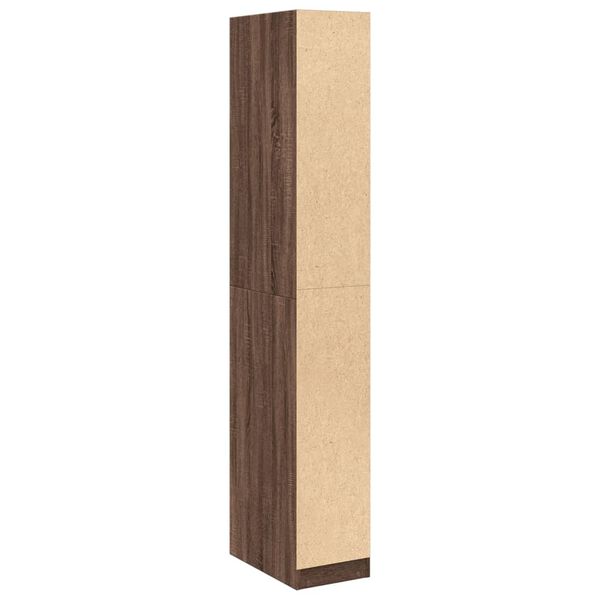 vidaXL Ντουλάπα Καφέ Δρυς 30x50x200 εκ. από Επεξεργασμένο Ξύλο