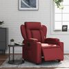 vidaXL Πολυθρόνα Ανακλινόμενη Ηλεκτρική Μπορντό Συνθετικό Δέρμα