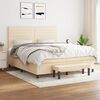 vidaXL &Kappa;&rho;&epsilon;&beta;ά&tau;&iota; Boxspring &mu;&epsilon; &Sigma;&tau;&rho;ώ&mu;&alpha; &Kappa;&rho;&epsilon;&mu; 180x200 &epsilon;&kappa;. &Upsilon;&phi;&alpha;&sigma;&mu;ά&tau;&iota;&nu;&omicron;