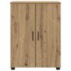 vidaXL Ντουλάπι Μπάνιου με ράφι με πόρτα artisan δρυς 60 x 35 x 80 εκ