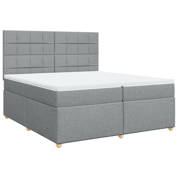vidaXL &Kappa;&rho;&epsilon;&beta;ά&tau;&iota; Boxspring &mu;&epsilon; &Sigma;&tau;&rho;ώ&mu;&alpha; &Alpha;&nu;&omicron;&iota;&chi;&tau;ό &Gamma;&kappa;&rho;&iota; 200x200 &epsilon;&kappa;. &Upsilon;&phi;&alpha;&sigma;&mu;ά&tau;&iota;&nu;&omicron;