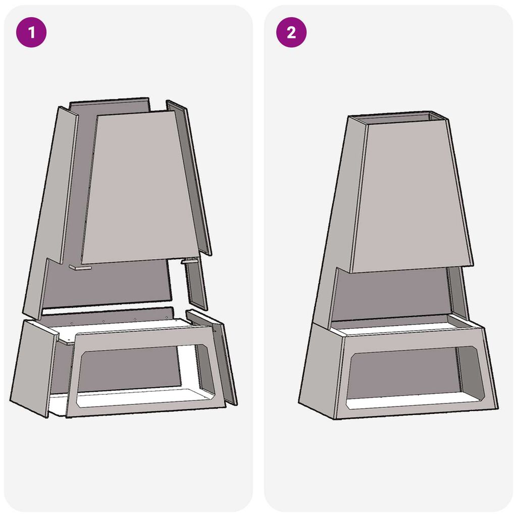 vidaXL Φωτιά με αποθήκη ξύλων 60x35x100 εκ. από καιρικό χάλυβα