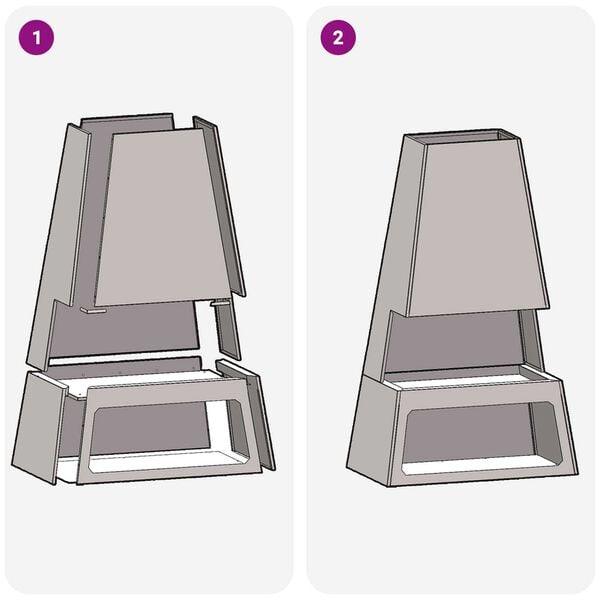 vidaXL Φωτιά με αποθήκη ξύλων 60x35x100 εκ. από καιρικό χάλυβα