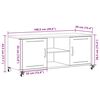 vidaXL Έπιπλο Τηλεόρασης Λευκό 100,5x39x43,5 εκ. Ατσάλι