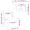 vidaXL καρέκλα ανάκλισης μασάζ Cloud Grey Fabric