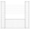 vidaXL Συρματοκιβώτιο σε U Σχήμα με 2 Στύλους 140x20x150 εκ. Σιδερένιο