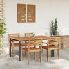 vidaXL Υπαίθρια Τραπέζια Φυσικό και μαύρο 150 x 90 x 75 cm