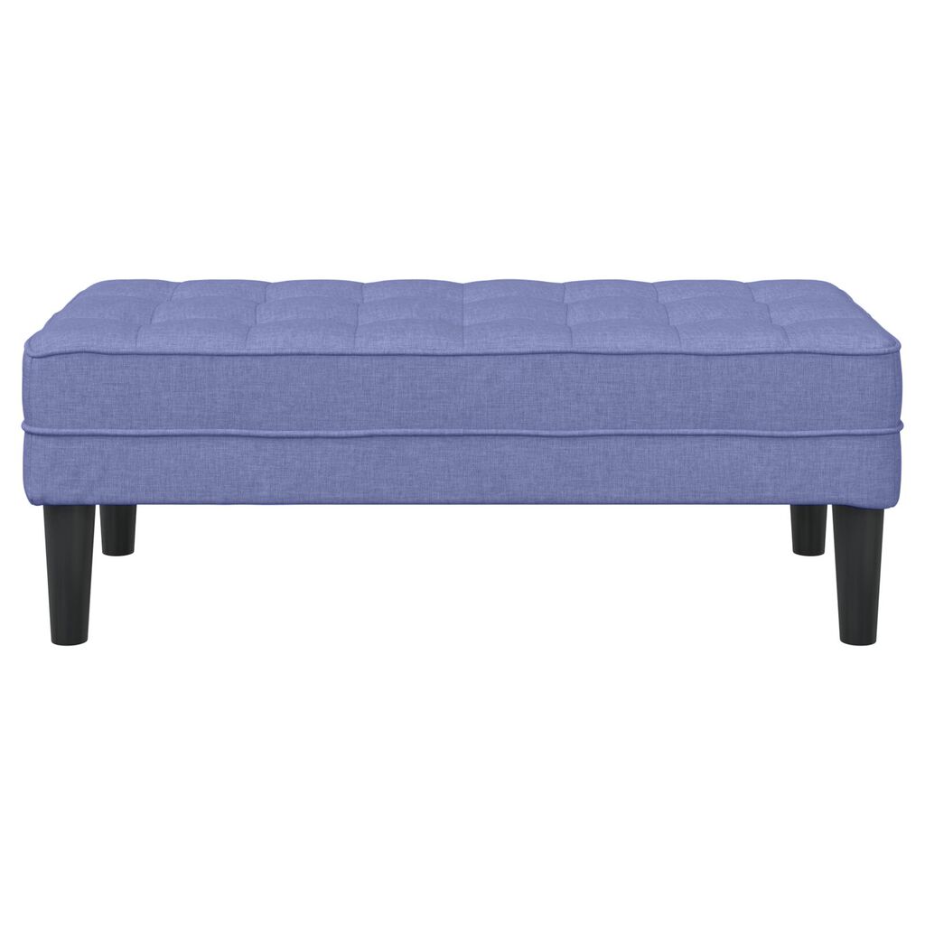 vidaXL Παγκάκι Τζην Μπλε 113x57x39 εκ. Υφασμάτινο