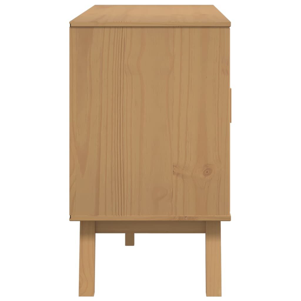 vidaXL Μπουφές OLDEN Καφέ 114 x 43 x 73,5 εκ. από Μασίφ Ξύλο Πεύκου