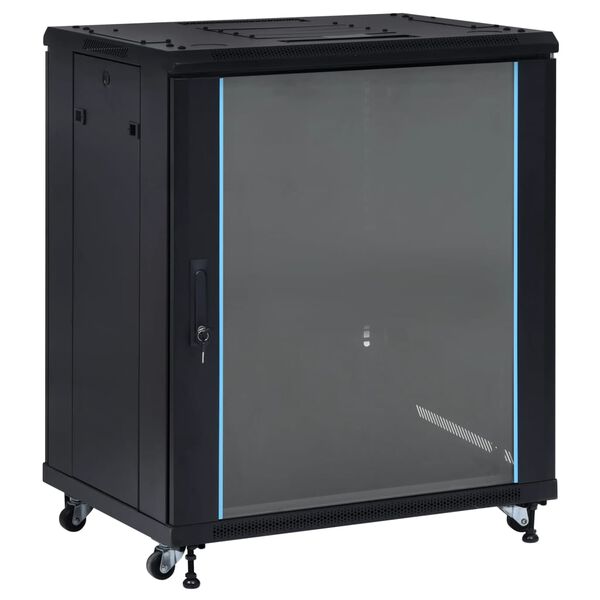 vidaXL Καμπίνα Δικτύου με Περιστ. Πόδια 18U 19" IP20 800x600x1000 χιλ.